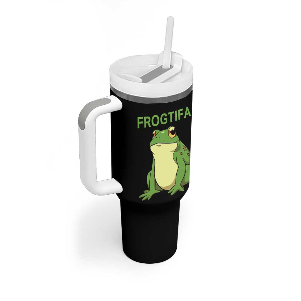 Funny Frogtifa Tumbler With Handle Resist Frog Protest Against Fascism - Wonder Print Shop
