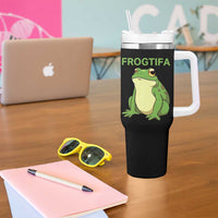 Funny Frogtifa Tumbler With Handle Resist Frog Protest Against Fascism - Wonder Print Shop