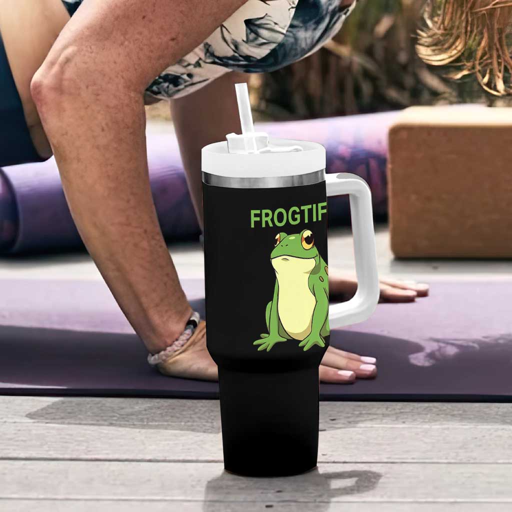 Funny Frogtifa Tumbler With Handle Resist Frog Protest Against Fascism - Wonder Print Shop