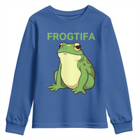 Funny Frogtifa Youth Sweatshirt Resist Frog Protest Against Fascism - Wonder Print Shop