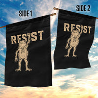 Frog Resist Garden Flag Raised Fist Protest Fighter Retro Graphic - Wonder Print Shop