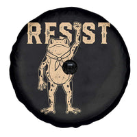 Frog Resist Spare Tire Cover Raised Fist Protest Fighter Retro Graphic - Wonder Print Shop