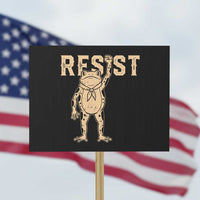 Frog Resist Protest Sign Raised Fist Protest Fighter Retro Graphic - Wonder Print Shop