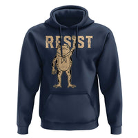 Frog Resist Hoodie Raised Fist Protest Fighter Retro Graphic - Wonder Print Shop