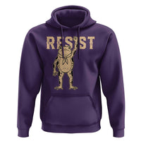 Frog Resist Hoodie Raised Fist Protest Fighter Retro Graphic - Wonder Print Shop