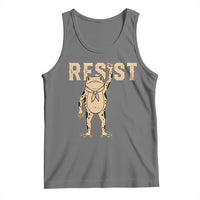 Frog Resist Tank Top Raised Fist Protest Fighter Retro Graphic - Wonder Print Shop