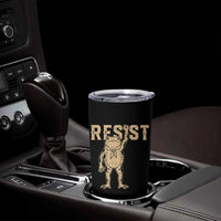 Frog Resist Tumbler Cup Raised Fist Protest Fighter Retro Graphic - Wonder Print Shop