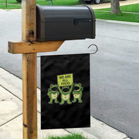 We Are All Frog Garden Flag Frogs Protest Together Strong - Wonder Print Shop