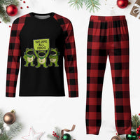 We Are All Frog Plaid Pajama Set Frogs Protest Together Strong - Wonder Print Shop
