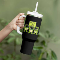 We Are All Frog Tumbler With Handle Frogs Protest Together Strong - Wonder Print Shop