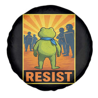 Resist Frog Graphic Spare Tire Cover Protest Stand Against Fascism - Wonder Print Shop