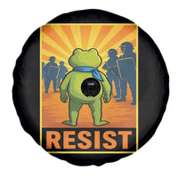 Resist Frog Graphic Spare Tire Cover Protest Stand Against Fascism - Wonder Print Shop