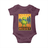 Resist Frog Graphic Baby Onesie Protest Stand Against Fascism - Wonder Print Shop