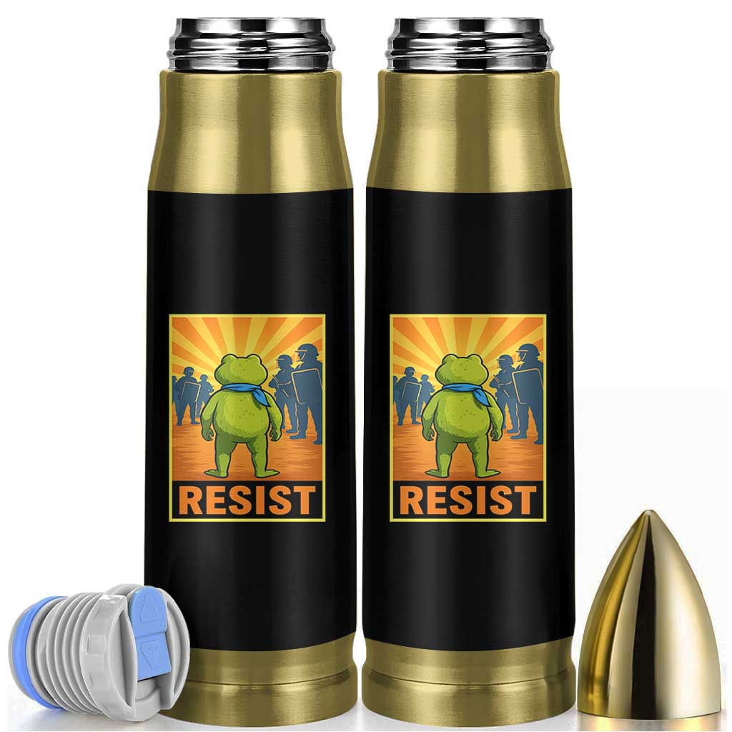 Resist Frog Graphic Bullet Tumbler Protest Stand Against Fascism - Wonder Print Shop