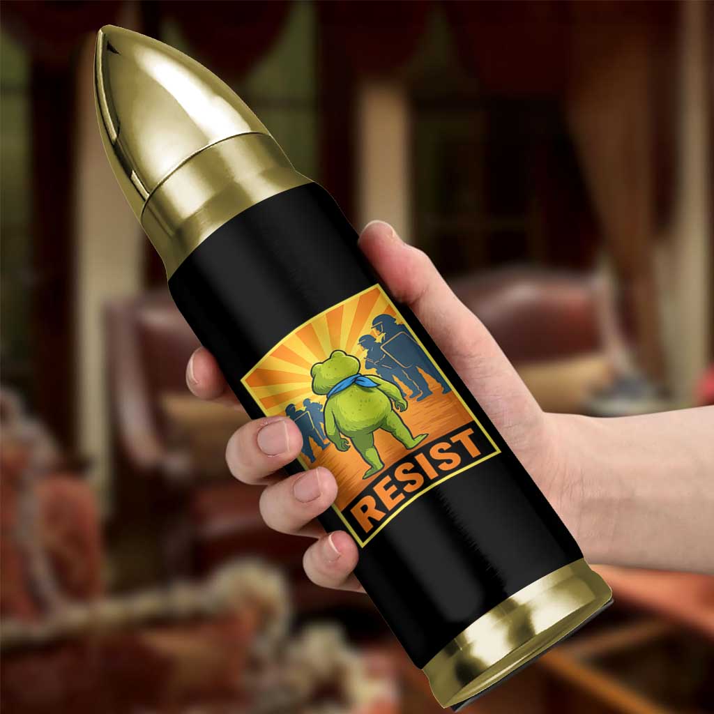 Resist Frog Graphic Bullet Tumbler Protest Stand Against Fascism - Wonder Print Shop
