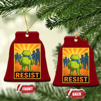 Resist Frog Graphic Ceramic Ornament Protest Stand Against Fascism - Wonder Print Shop