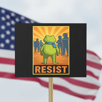 Resist Frog Graphic Protest Sign Protest Stand Against Fascism - Wonder Print Shop