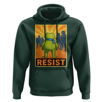 Resist Frog Graphic Hoodie Protest Stand Against Fascism - Wonder Print Shop