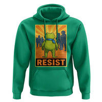 Resist Frog Graphic Hoodie Protest Stand Against Fascism - Wonder Print Shop