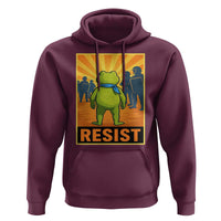 Resist Frog Graphic Hoodie Protest Stand Against Fascism - Wonder Print Shop