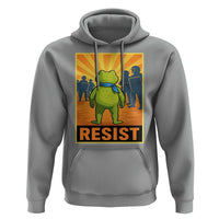 Resist Frog Graphic Hoodie Protest Stand Against Fascism - Wonder Print Shop