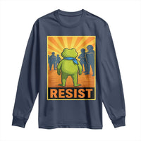 Resist Frog Graphic Long Sleeve Shirt Protest Stand Against Fascism - Wonder Print Shop