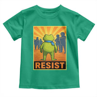 Resist Frog Graphic Toddler T Shirt Protest Stand Against Fascism - Wonder Print Shop