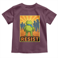 Resist Frog Graphic Toddler T Shirt Protest Stand Against Fascism - Wonder Print Shop
