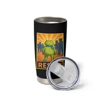 Resist Frog Graphic Tumbler Cup Protest Stand Against Fascism - Wonder Print Shop