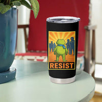 Resist Frog Graphic Tumbler Cup Protest Stand Against Fascism - Wonder Print Shop
