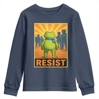 Resist Frog Graphic Youth Sweatshirt Protest Stand Against Fascism - Wonder Print Shop