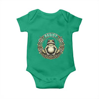 Zen Frog Resist Baby Onesie Sacred Resistance Protest Ornate Style Graphic - Wonder Print Shop