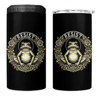 Zen Frog Resist 4 in 1 Can Cooler Tumbler Sacred Resistance Protest Ornate Style Graphic - Wonder Print Shop