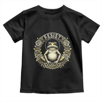 Zen Frog Resist Toddler T Shirt Sacred Resistance Protest Ornate Style Graphic - Wonder Print Shop