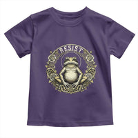 Zen Frog Resist Toddler T Shirt Sacred Resistance Protest Ornate Style Graphic - Wonder Print Shop