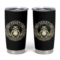 Zen Frog Resist Tumbler Cup Sacred Resistance Protest Ornate Style Graphic - Wonder Print Shop