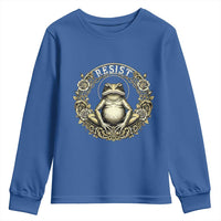 Zen Frog Resist Youth Sweatshirt Sacred Resistance Protest Ornate Style Graphic - Wonder Print Shop
