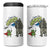 Funny Frog Protest Comic Graphic 4 in 1 Can Cooler Tumbler Ribbit Resist Stand Against - Wonder Print Shop