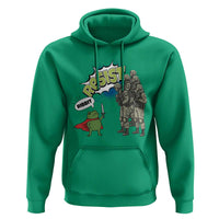 Funny Frog Protest Comic Graphic Hoodie Ribbit Resist Stand Against - Wonder Print Shop