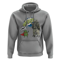 Funny Frog Protest Comic Graphic Hoodie Ribbit Resist Stand Against - Wonder Print Shop