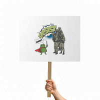 Funny Frog Protest Comic Graphic Protest Sign Ribbit Resist Stand Against - Wonder Print Shop