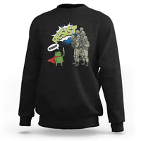 Funny Frog Protest Comic Graphic Sweatshirt Ribbit Resist Stand Against - Wonder Print Shop