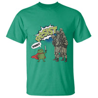 Funny Frog Protest Comic Graphic T Shirt Ribbit Resist Stand Against - Wonder Print Shop