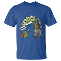 Funny Frog Protest Comic Graphic T Shirt Ribbit Resist Stand Against - Wonder Print Shop