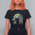 Funny Frog Protest Comic Graphic T Shirt For Women Ribbit Resist Stand Against - Wonder Print Shop