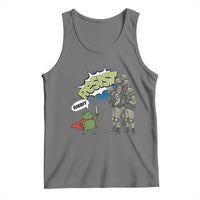 Funny Frog Protest Comic Graphic Tank Top Ribbit Resist Stand Against - Wonder Print Shop