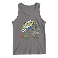 Funny Frog Protest Comic Graphic Tank Top Ribbit Resist Stand Against - Wonder Print Shop