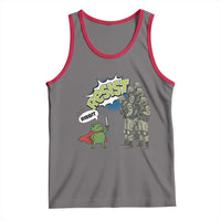 Funny Frog Protest Comic Graphic Tank Top Ribbit Resist Stand Against - Wonder Print Shop