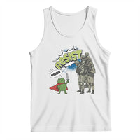 Funny Frog Protest Comic Graphic Tank Top Ribbit Resist Stand Against - Wonder Print Shop