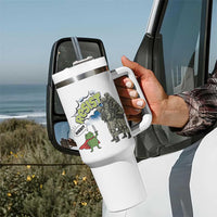 Funny Frog Protest Comic Graphic Tumbler With Handle Ribbit Resist Stand Against - Wonder Print Shop
